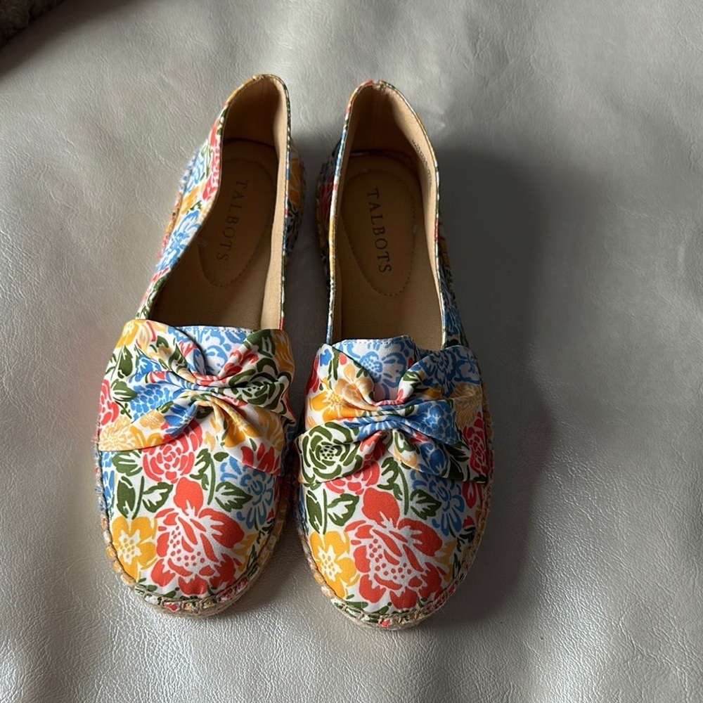 Talbots Floral Espadrille Flats